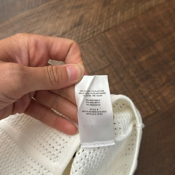 Babaton Sculpt Knit Squareneck Cropped Tank in White - Picture 9 of 9